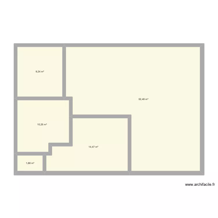 Ecoles 22. Plan de 5  et 88 m²
