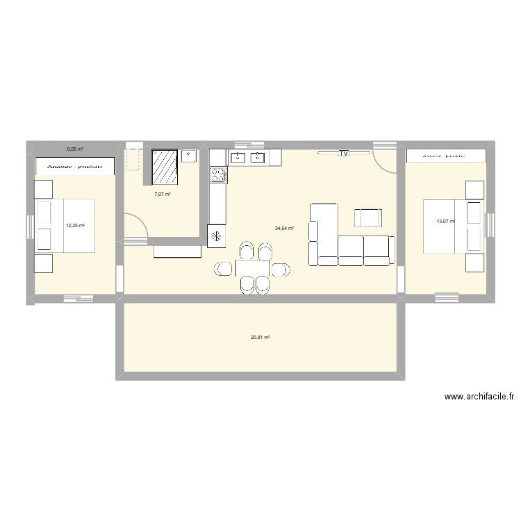 wendfy6. Plan de 6 pièces et 88 m2