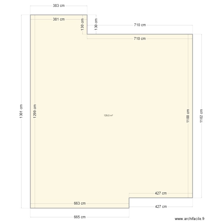 NEUILLY SUR SEINE 73 MAURICE BARRES. Plan de 1 pièce et 130 m2