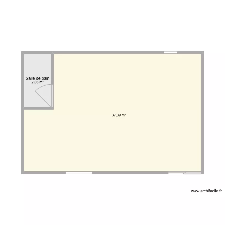 Lus. Plan de 2  et 40 m²
