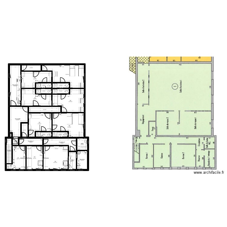 91 BRET 5 Lim Projet single. Plan de 28 pièces et 209 m2
