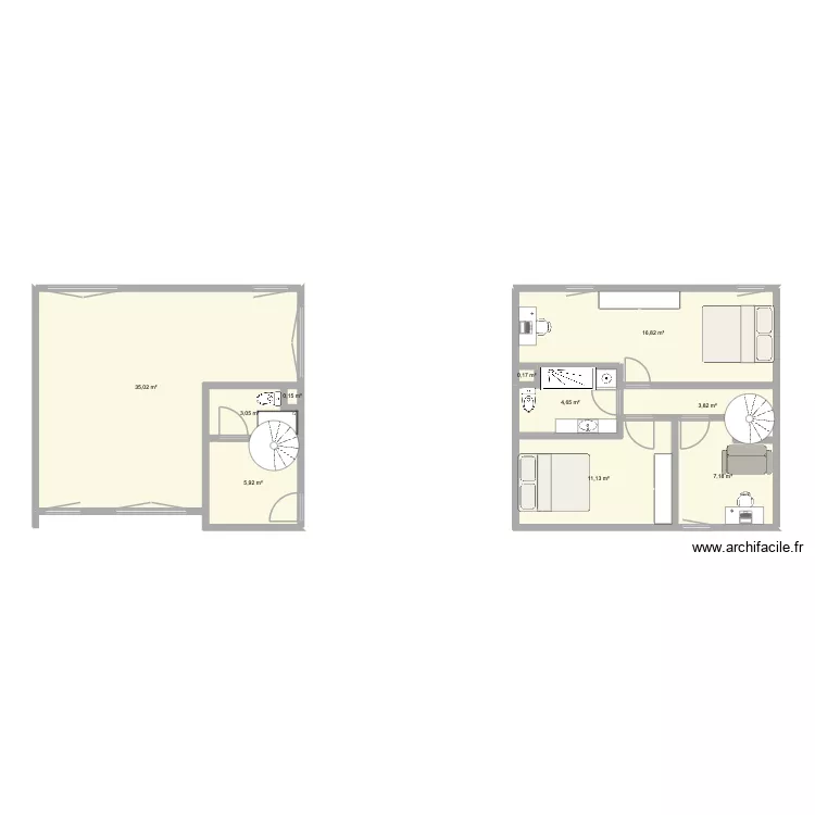 Gentilly. Plan de 10 Pièces et 88 m²