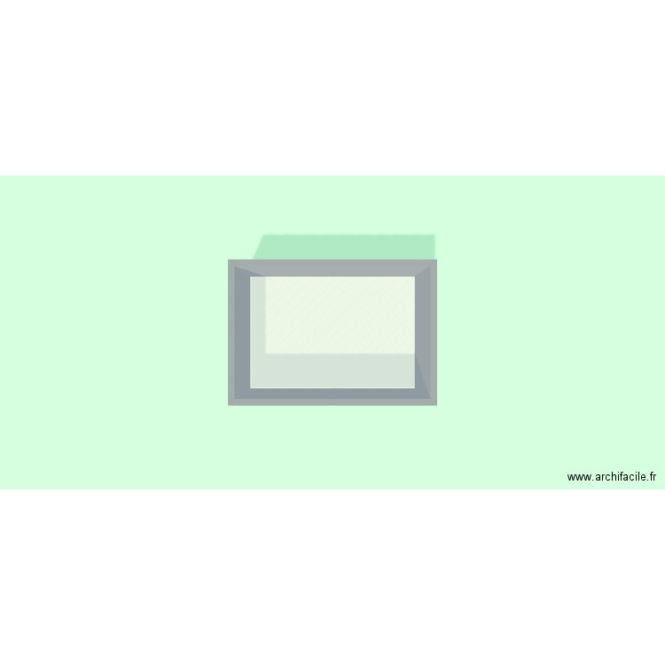 murs sud. Plan de 1 pièce et 38 m2