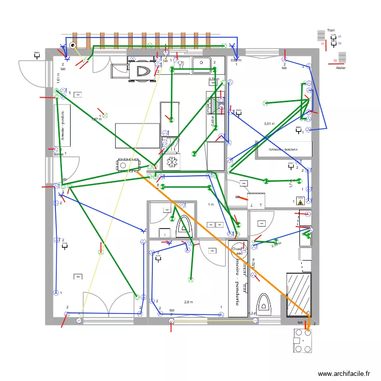Comp&egrave;re Guilleri 2026 04 06 01 Electricit&eacute;. Plan de 2  et 83 m²