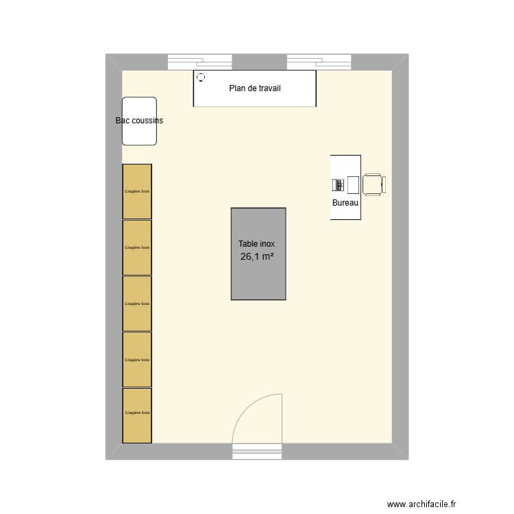 YasBloom Factory Office. Plan de 1 pièce et 26 m2