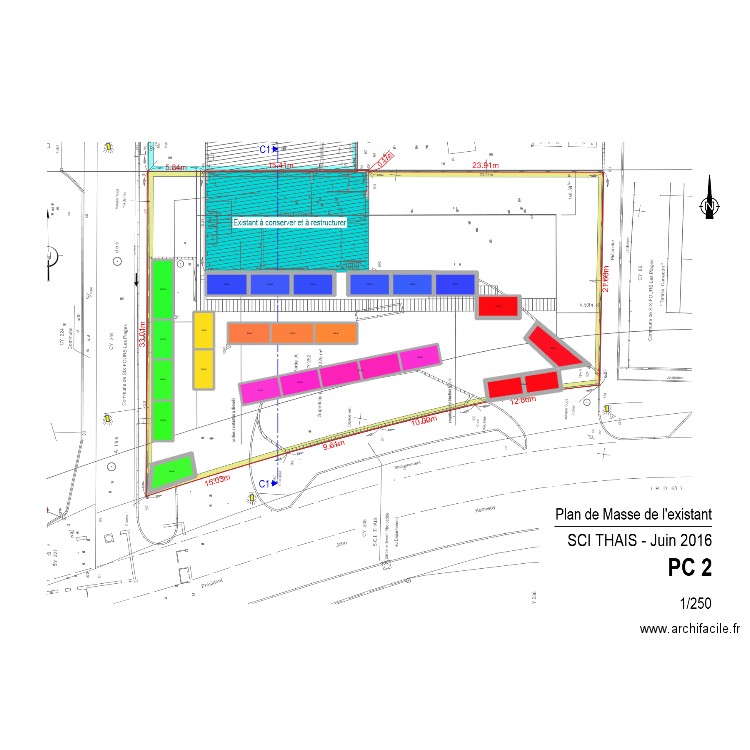 VIDE GRENIER. Plan de 23 pièces et 220 m2