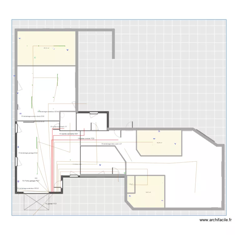 plan miellerie elec plafond. Plan de 