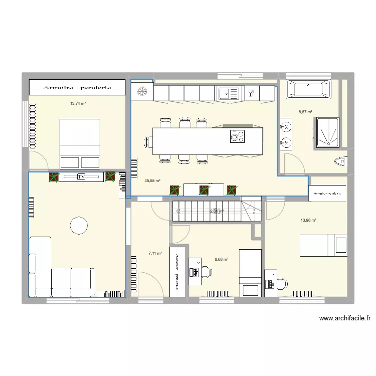 damparis combes. Plan de 