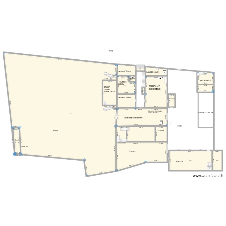 RDC billom idée véranda. Plan de 22 pièces et 1320 m2