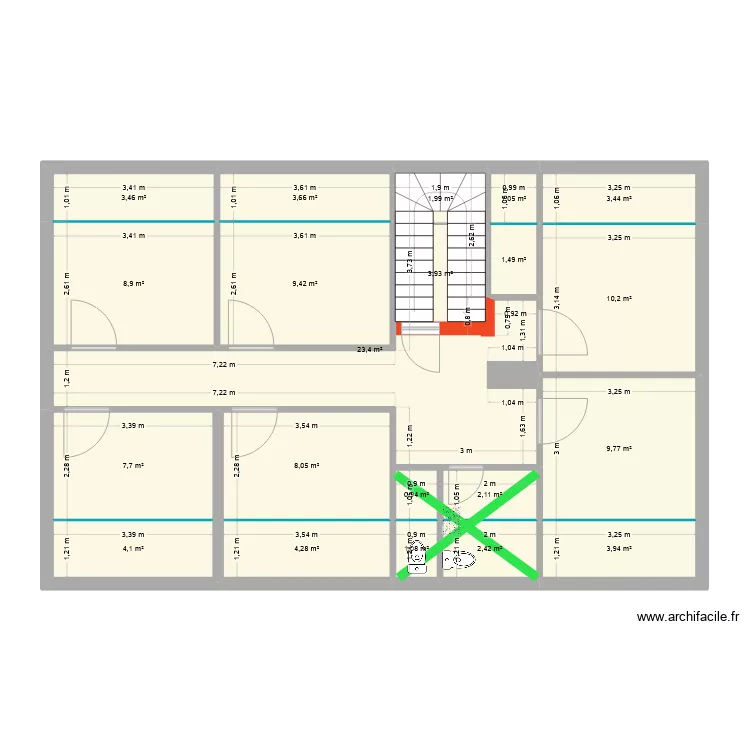 Cluses Le Bargy. Plan de 