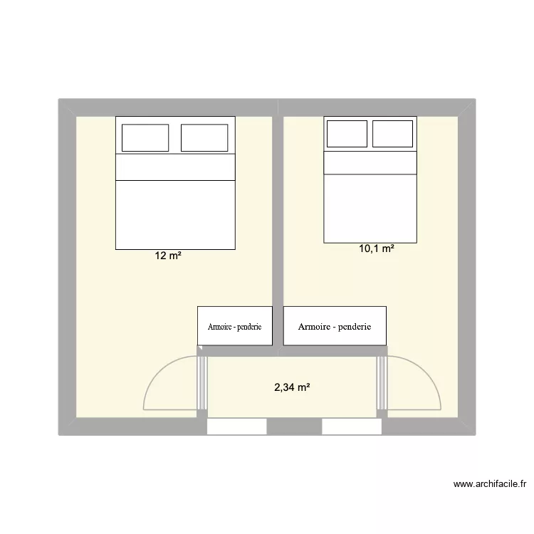 garage chambre. Plan de 3 et 24 m² garage chambre. Plan de 3 et 24 m²