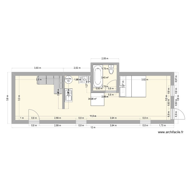 Amenagement garage. Plan de 0 pièce et 0 m2