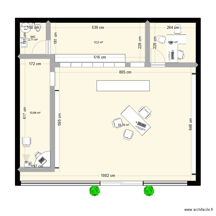 optique. Plan de 0 pièce et 0 m2