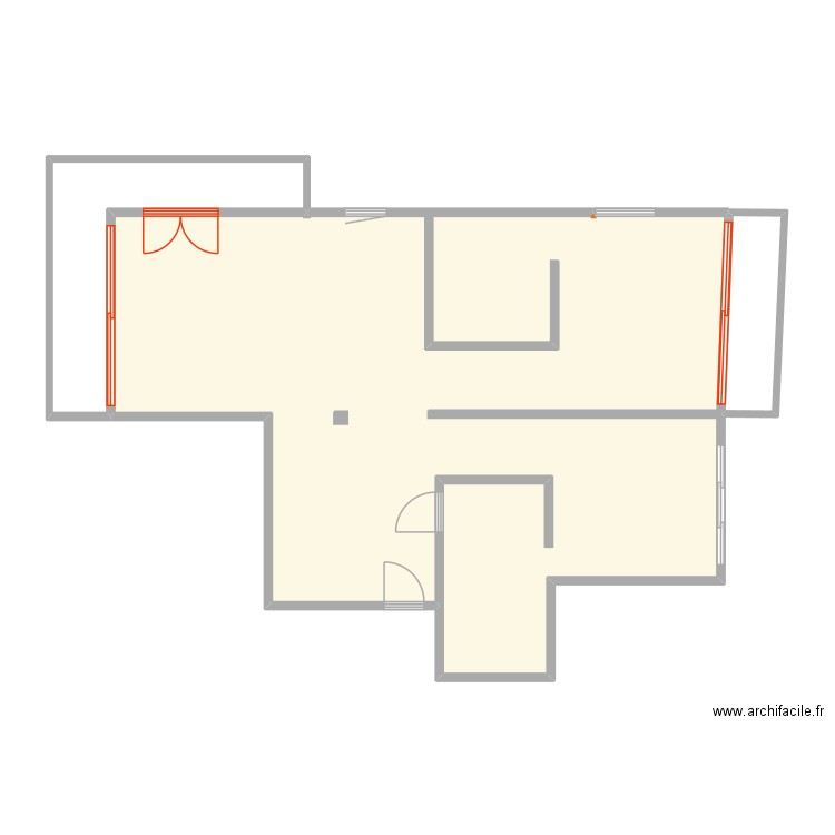 3eme étage. Plan de 3 pièces et 96 m2