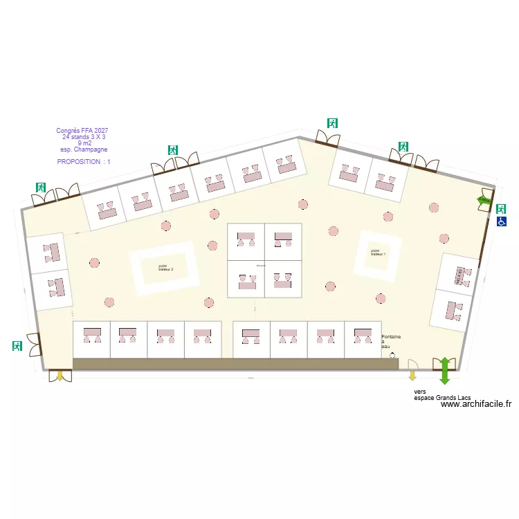Congr&egrave;s FFA 2027   espace champagne prop 1. Plan de 