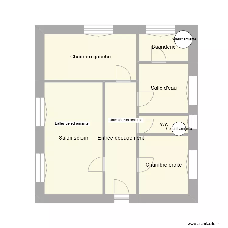 GOurmelon. Plan de 7  et 25 m²