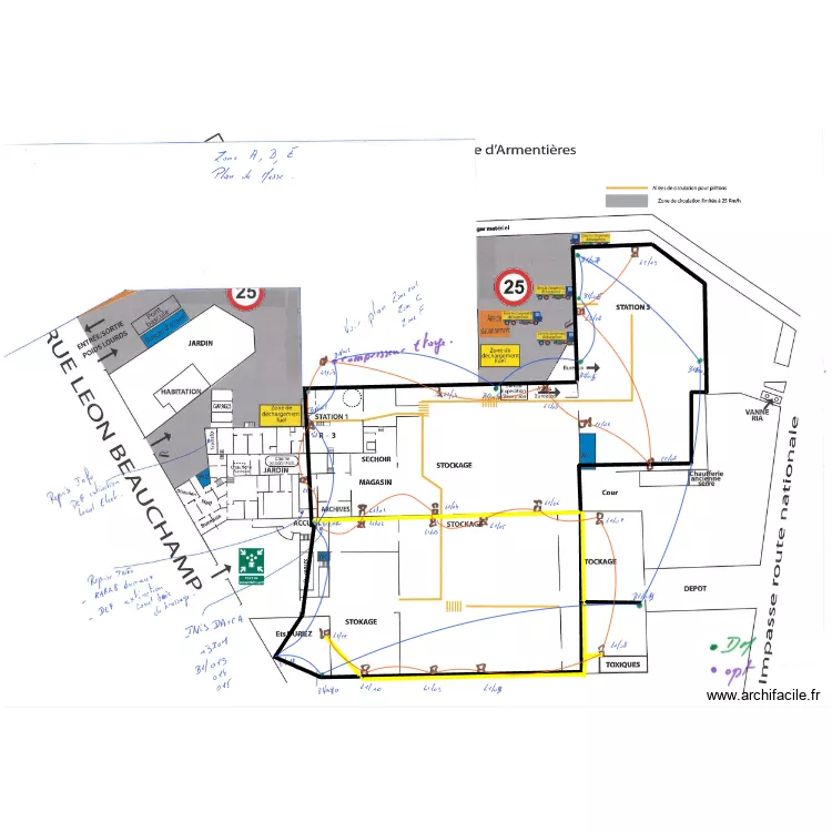 projet ssi semence de France . Plan de 