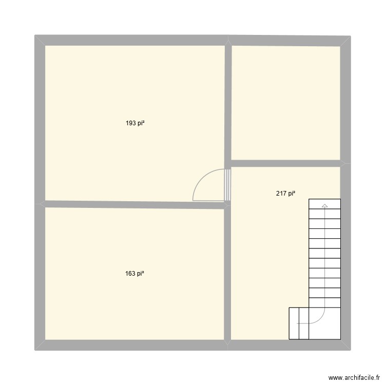 FG-36B. Plan de 3 pièces et 53 m2