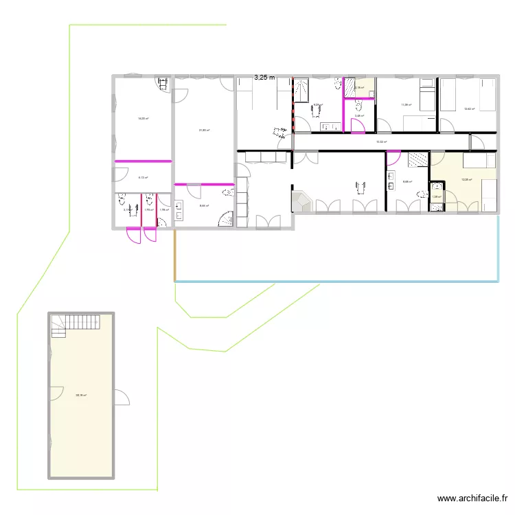 CENTRE AOURA. Plan de 