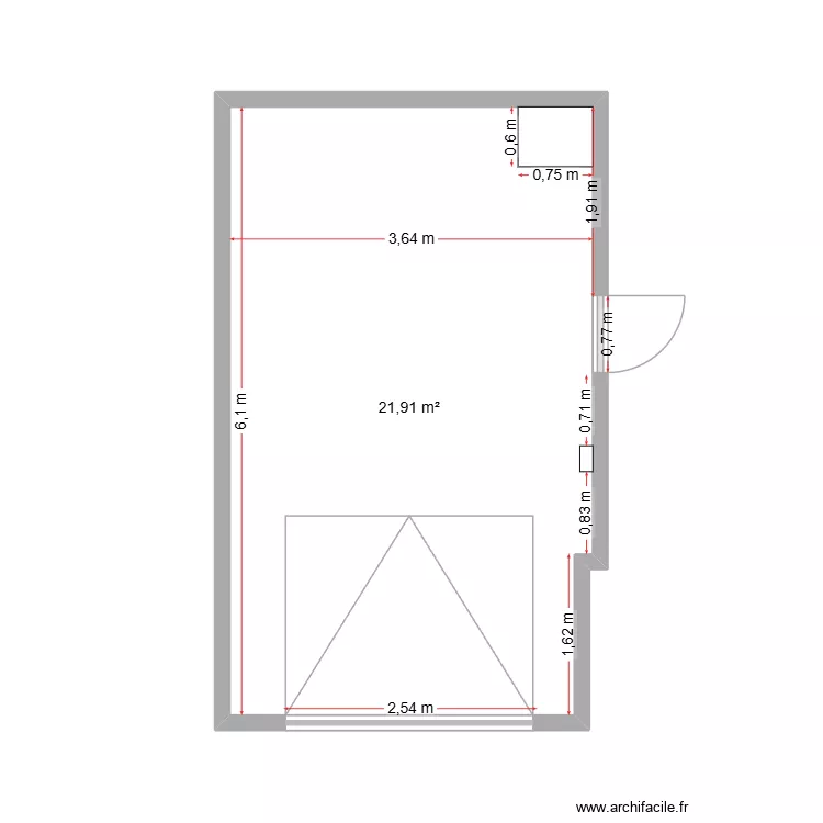 PLAN BOUDARD 1. Plan de 1  et 22 m²