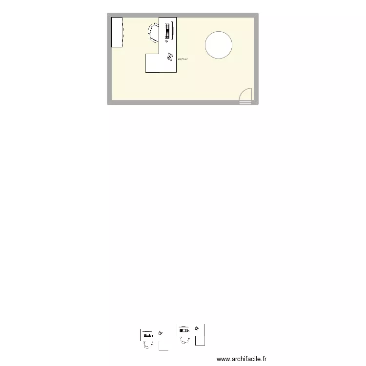 COA. Plan de 1 et 50 m² COA. Plan de 1 et 50 m²