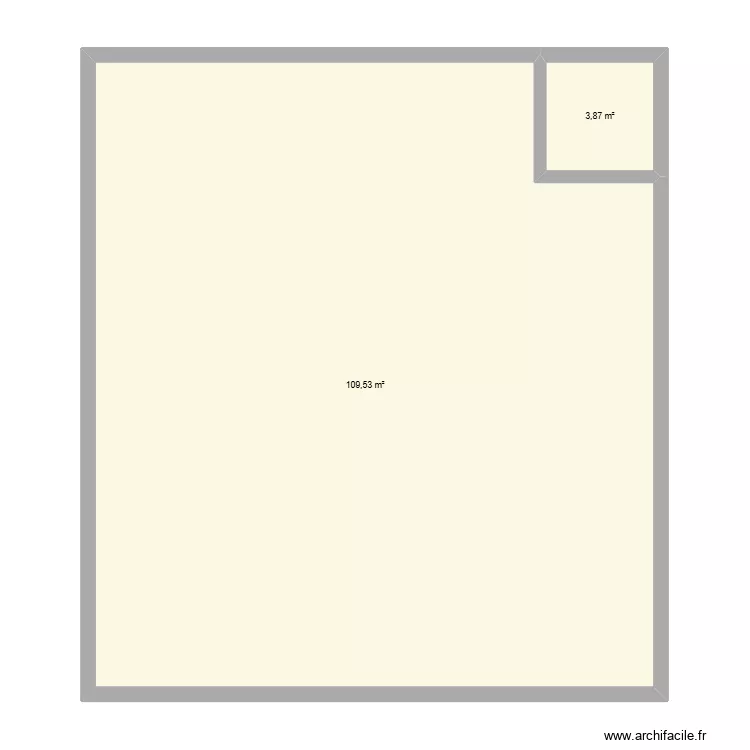 Calabert. Plan de 2  et 113 m²