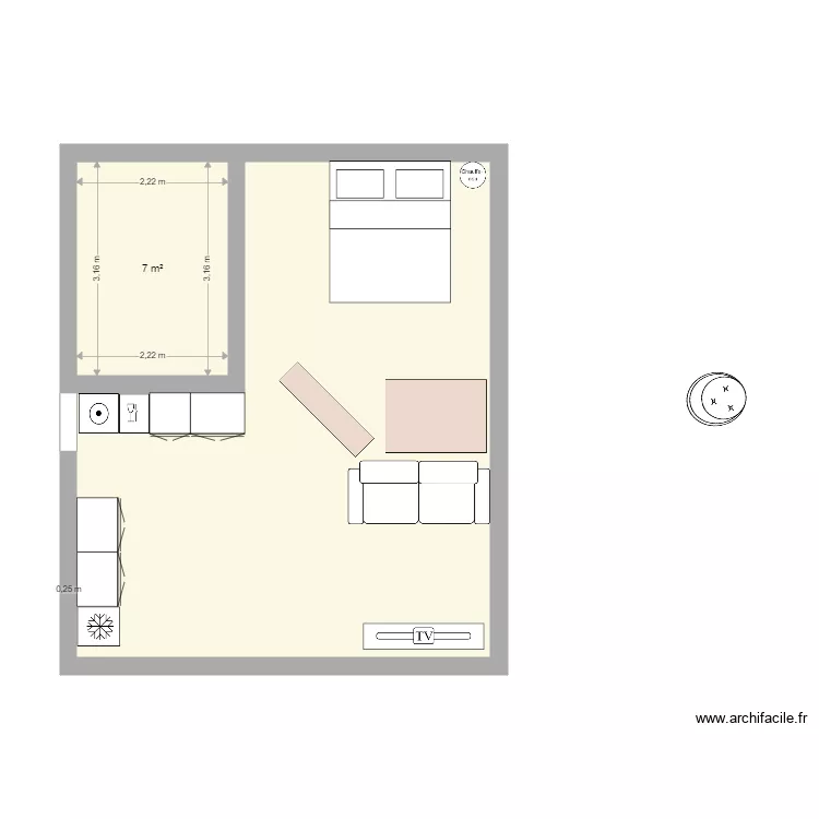 Gite II meuble v2. Plan de 