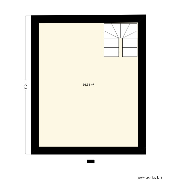 STE MARGUERITE PROJET 1. Plan de 1 pièce et 36 m2