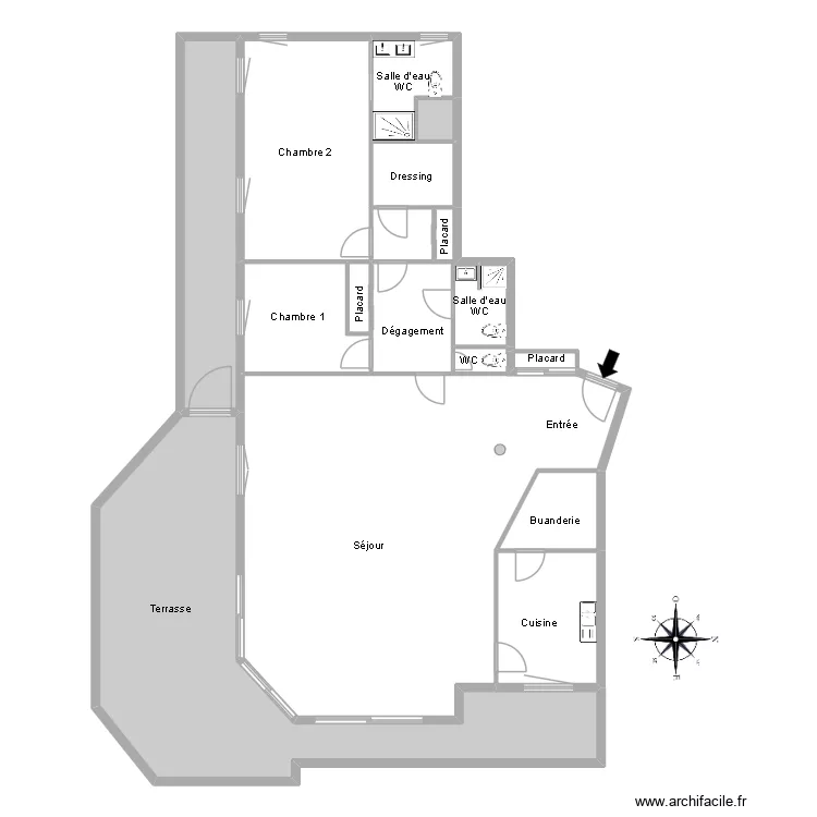 51188 BLUE BAY. Plan de 13  et 208 m²