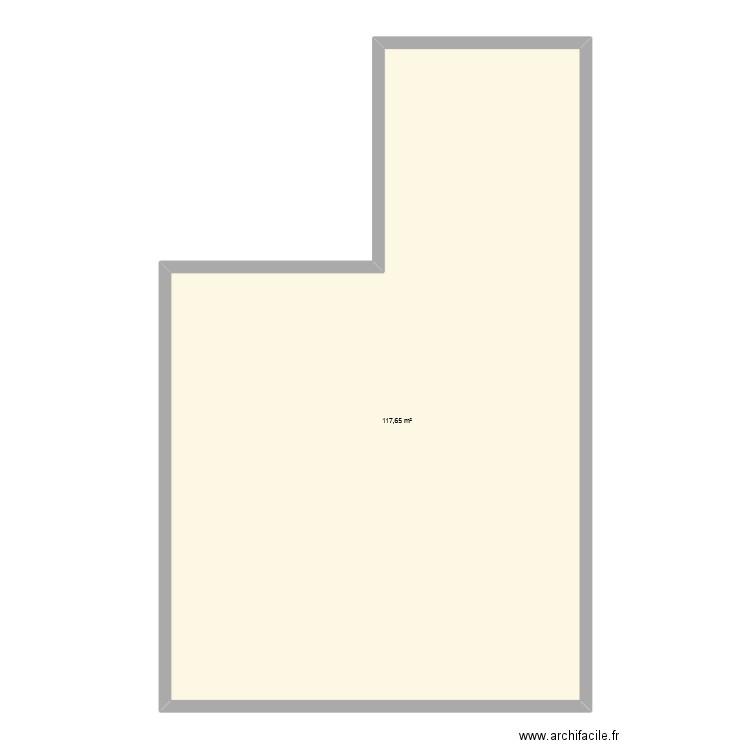 Labo 230. Plan de 1 pièce et 118 m2