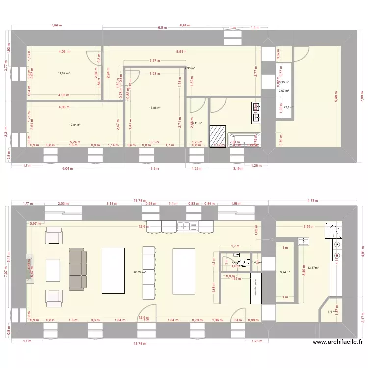 Maison plougonven ESSAI RÉSEAUX uni. Plan de 14 Pièces et 175 m² Maison plougonven ESSAI RÉSEAUX uni. Plan de 14 Pièces et 175 m²
