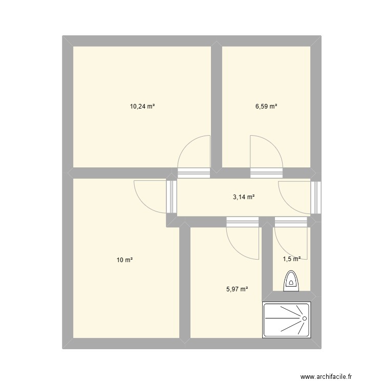 Extension de maison. Plan de 0 pièce et 0 m2