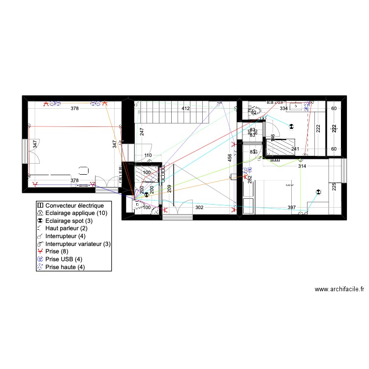  ELECBARBIZON 888 PROJET ÉTAGE ELEC. Plan de 0 pièce et 0 m2