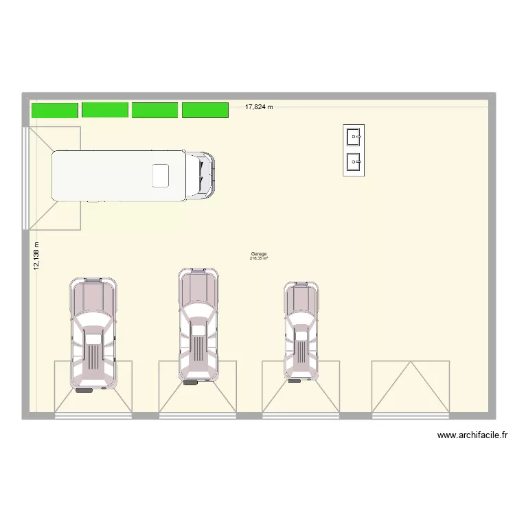 Garage. Plan de 