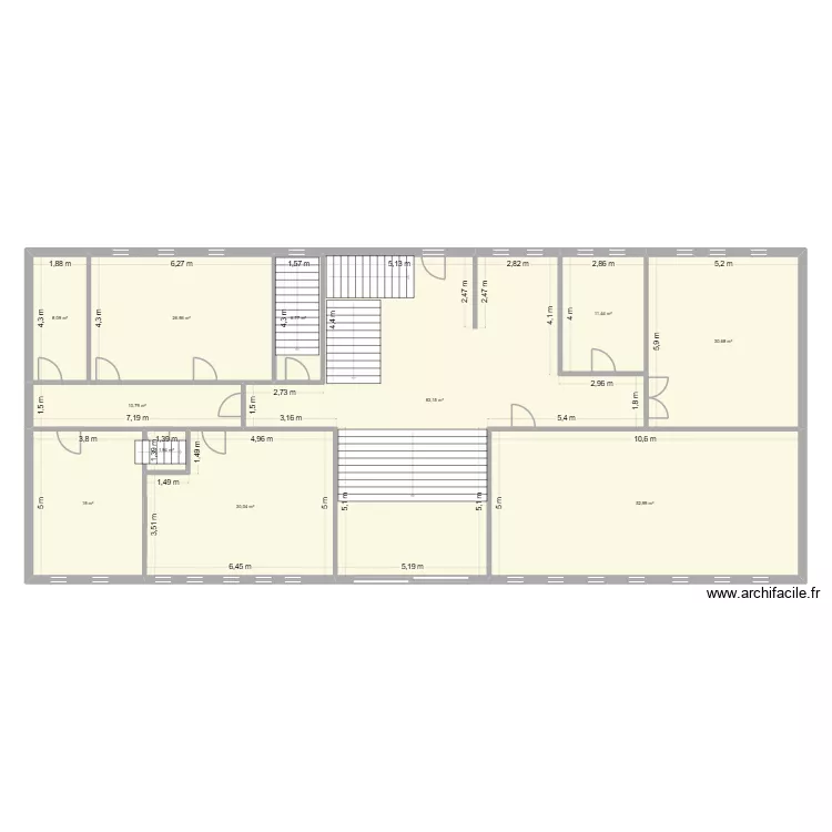 Batiment RDC. Plan de 
