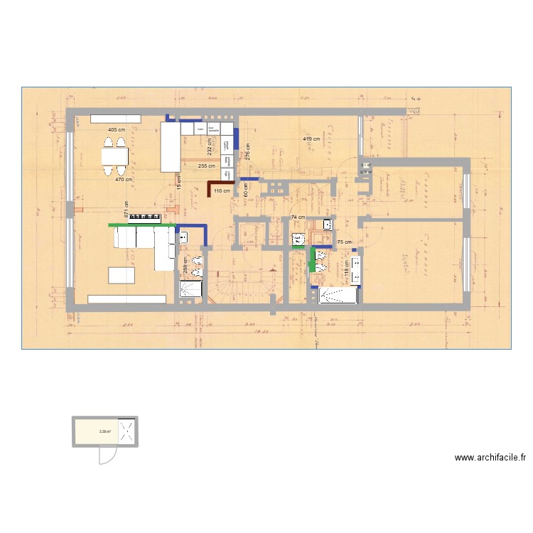 ristrutturazione 1_a. Plan de 0 pièce et 0 m2