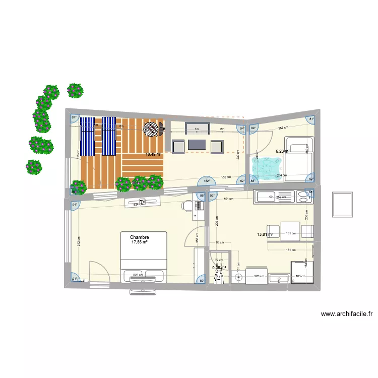love room exemple. Plan de 5 et 57 m² love room exemple. Plan de 5 et 57 m²