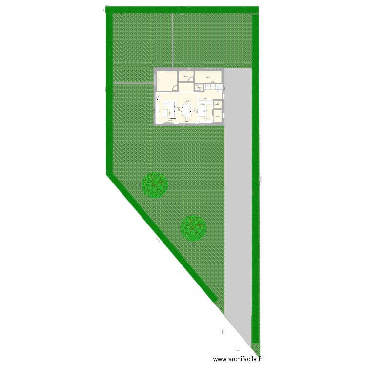 Maison 3. Plan de 9 pièces et 143 m2