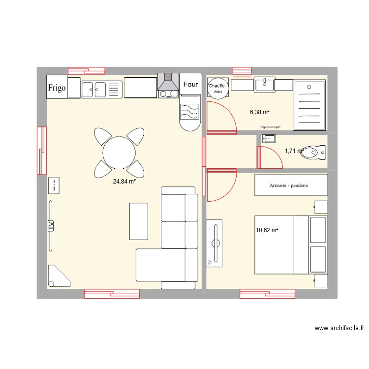 hutte gite. Plan de 0 pièce et 0 m2