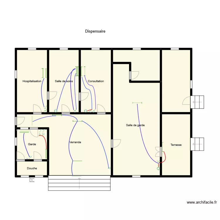 Vue en plan Mat DEDEKPOE. Plan de 