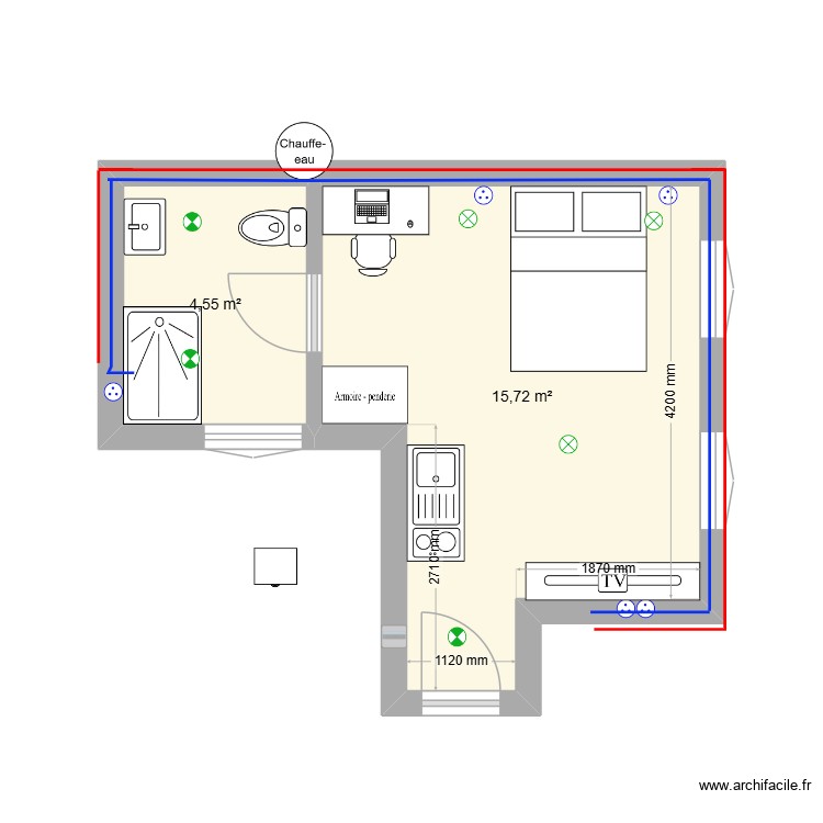studio 12 v 2. Plan de 0 pièce et 0 m2