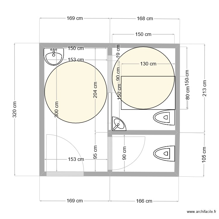 sanitaire lake beer's. Plan de 0 pièce et 0 m2