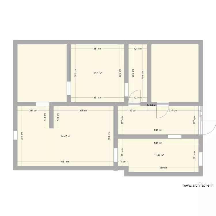 sous sol soisy. Plan de 