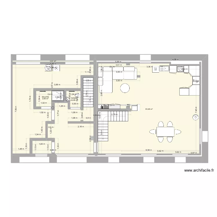 Outrewarche 30. Plan de 5  et 113 m²