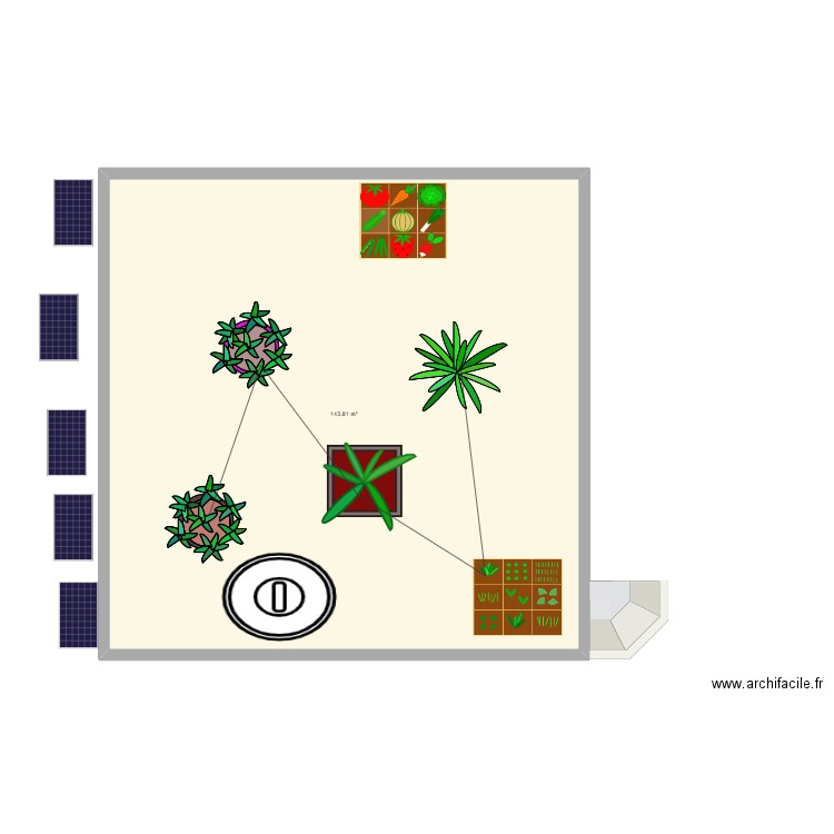 sacha et adem. Plan de 1 pièce et 144 m2