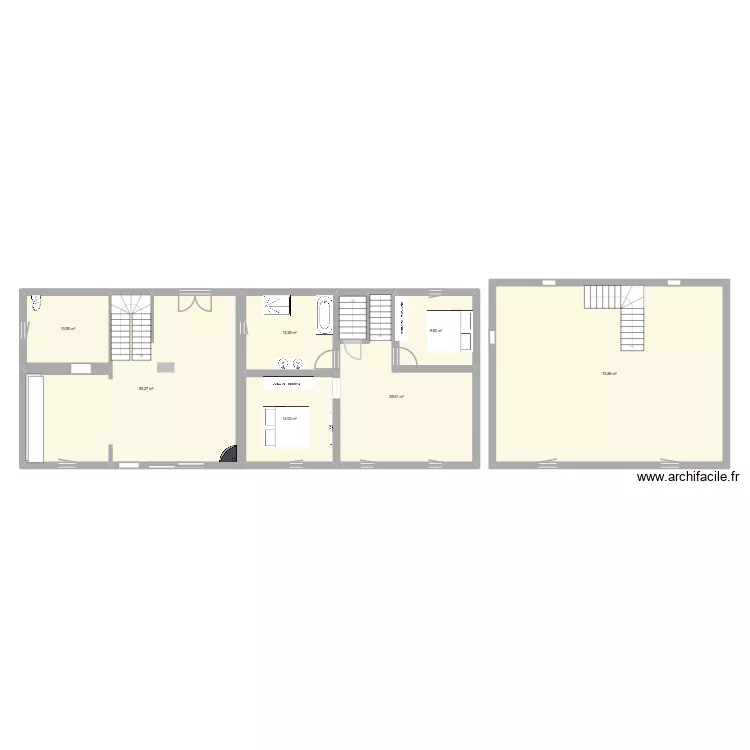 Manglieu. Plan de 7 et 203 m² Manglieu. Plan de 7 et 203 m²