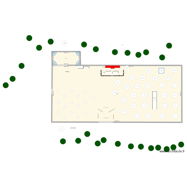Chapiteau Réception vip 20 x 35. Plan de 0 pièce et 0 m2