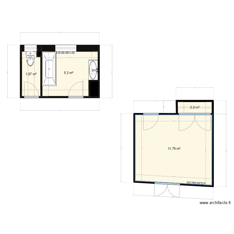 PASCOA existant gabriel. Plan de 0 pièce et 0 m2