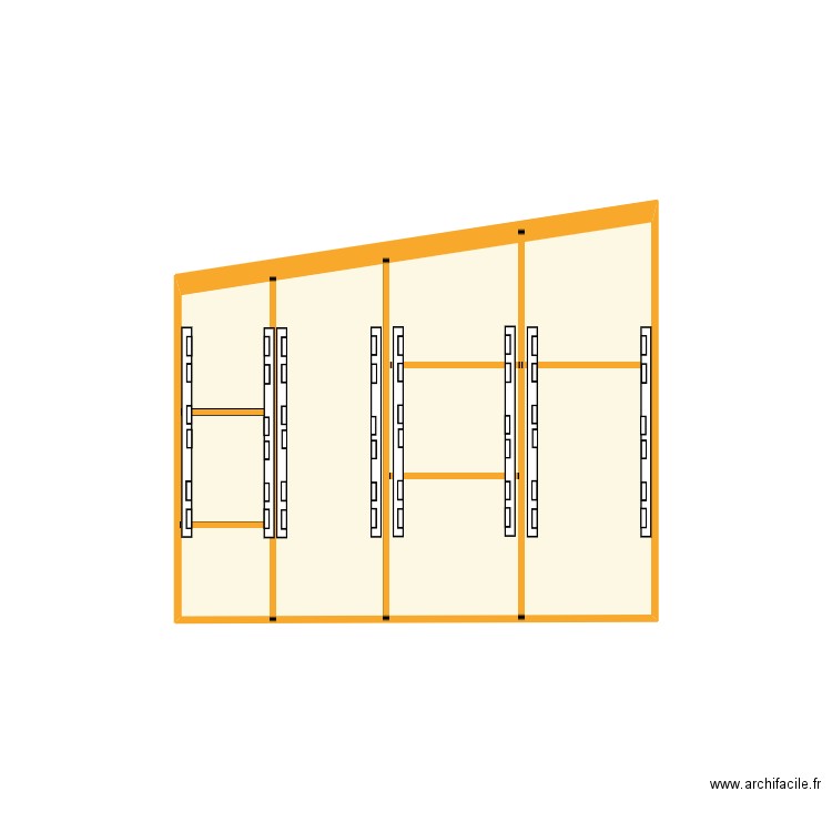 RANGEMENT VERANDA. Plan de 1 pièce et 5 m2