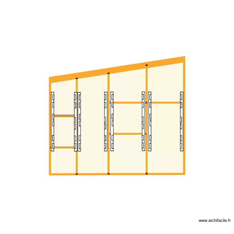 RANGEMENT VERANDA. Plan de 